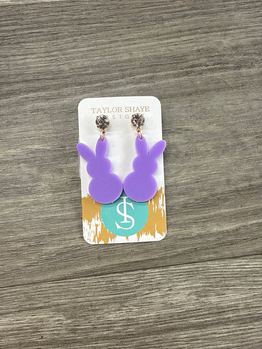 Taylor Shaye Purple Peep Earrings