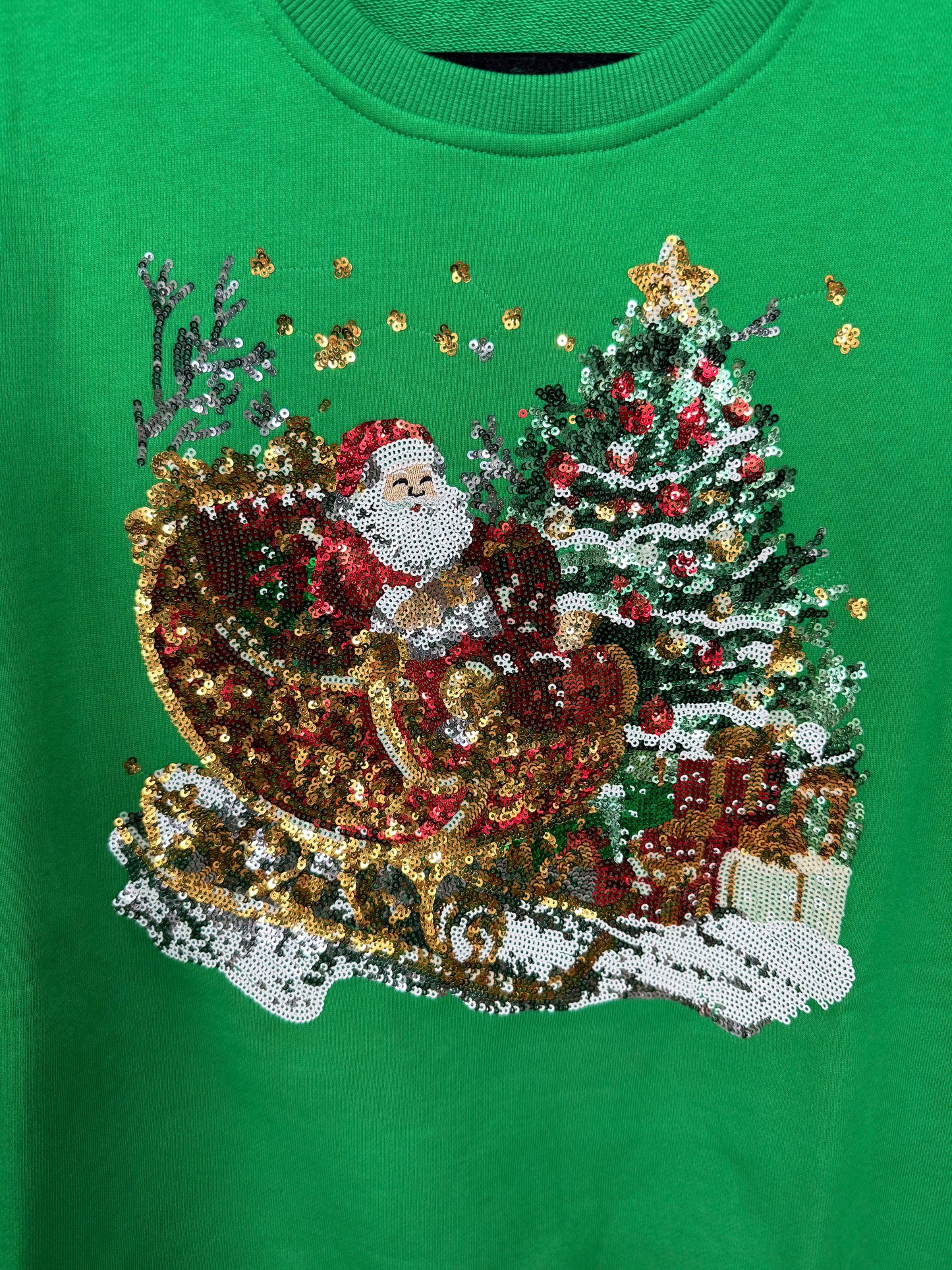 Santa's Sleigh Sequin Sweater