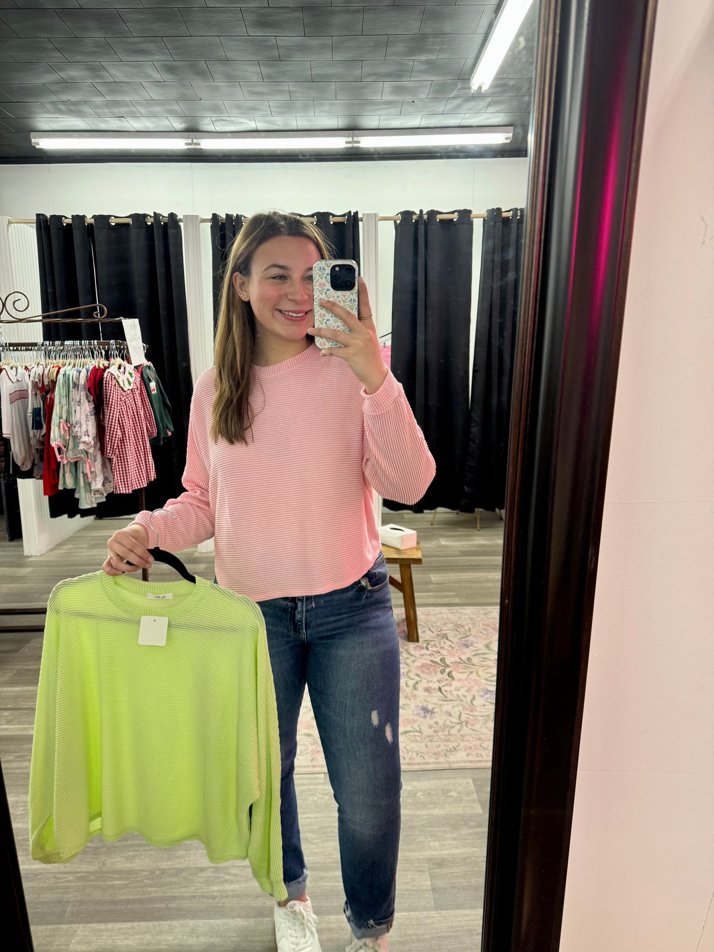 Ribbed Long Sleeve Top