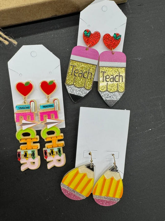 School Earrings