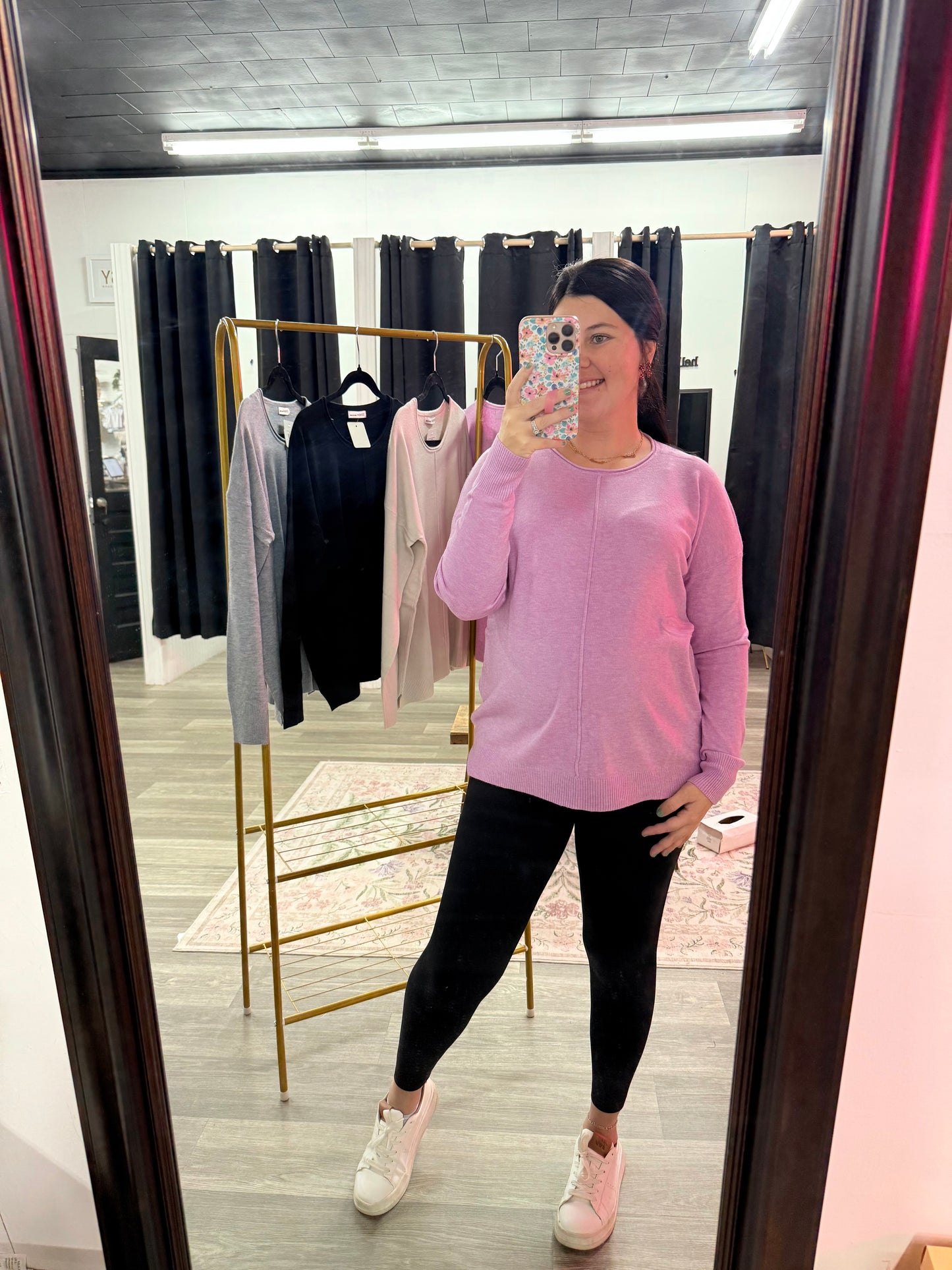 Light Weight Round Neck Sweater Top