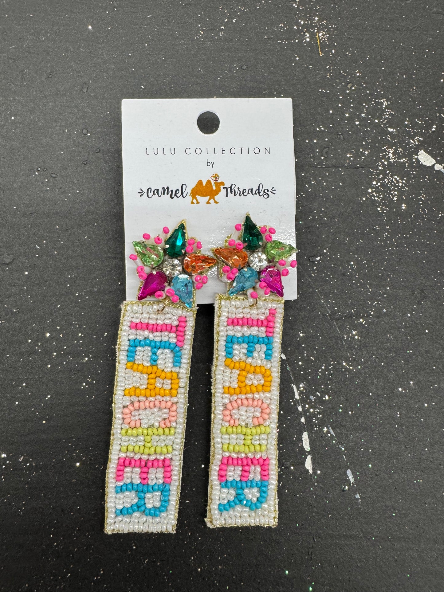 Beaded Teacher Earrings