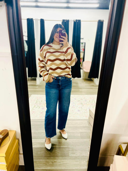 Kate Wavy Stripe Sweater