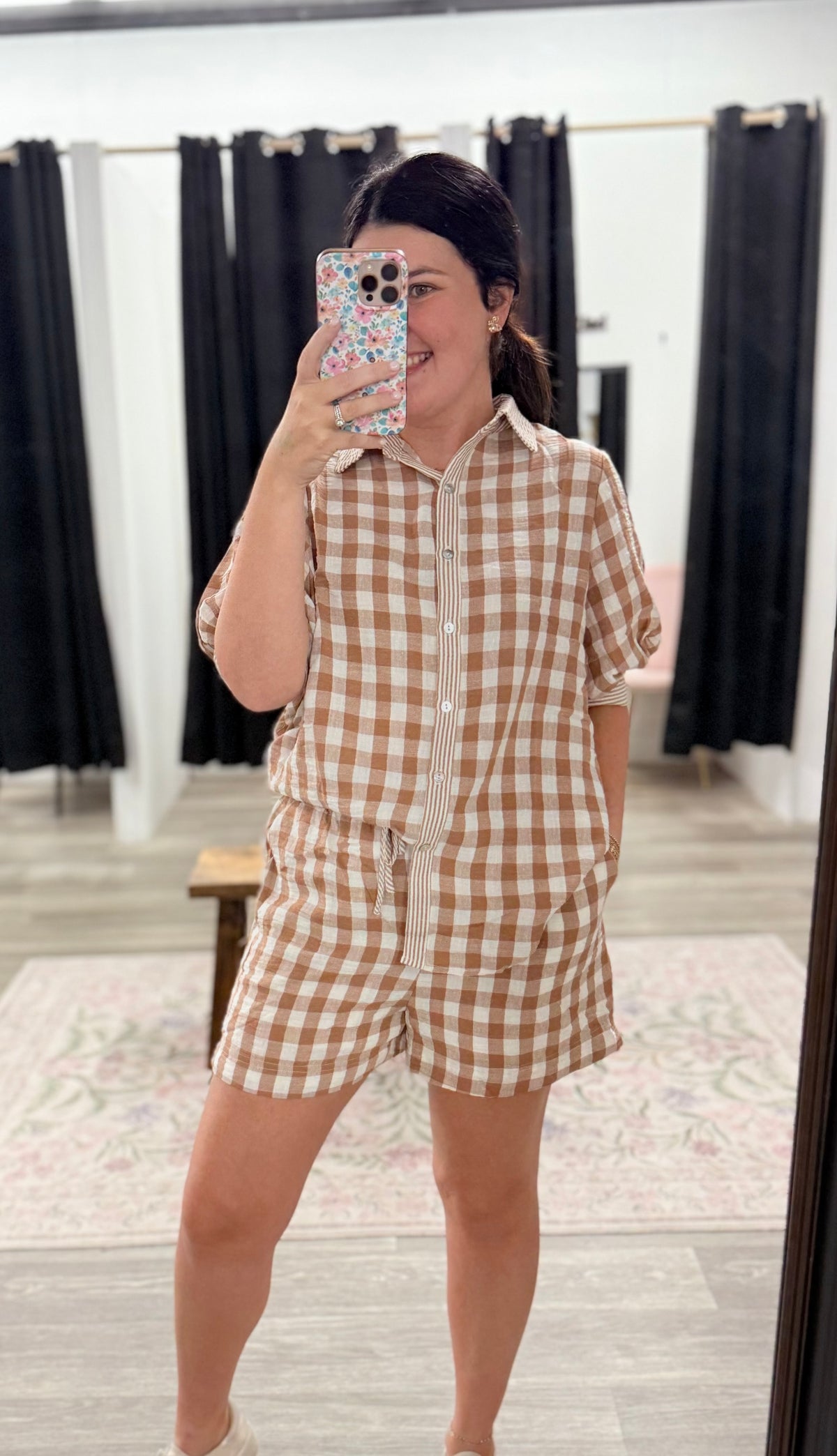 Holly Gingham Short Set