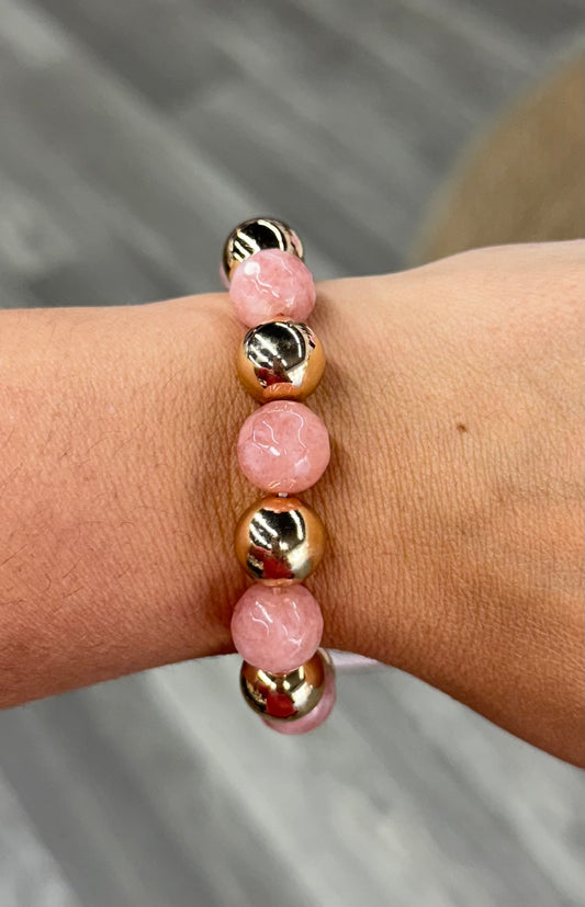 Pink & Gold Bracelet