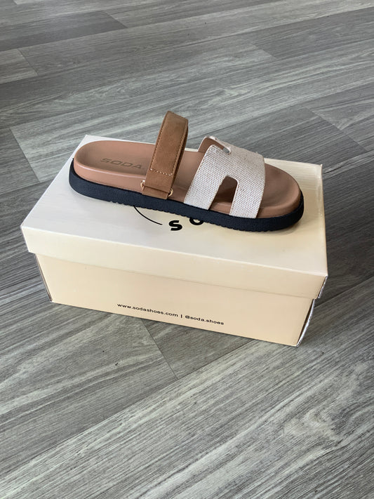 Bianca Beige & Tan Sandals