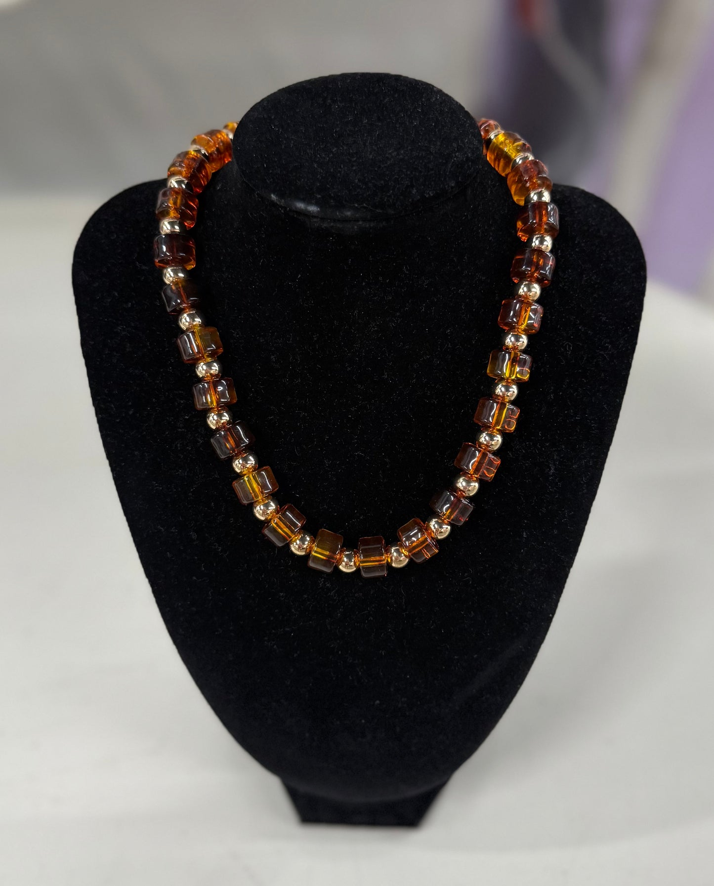 Dallas Brown Chunky Necklace