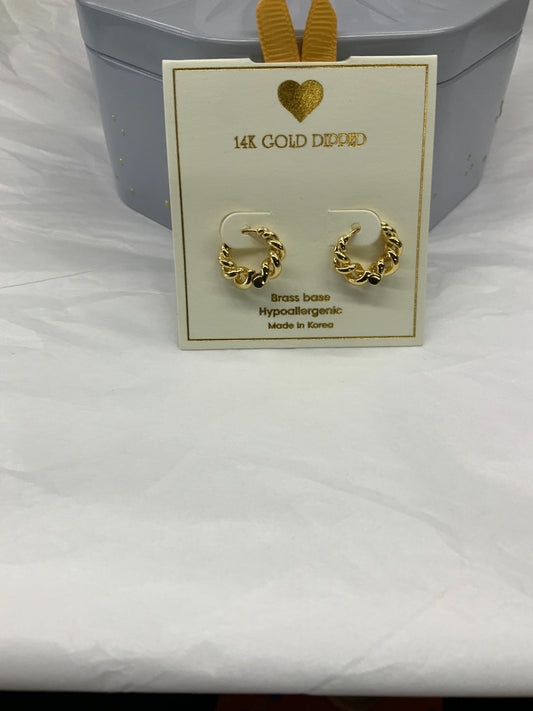 Twisted Hoop Earrings