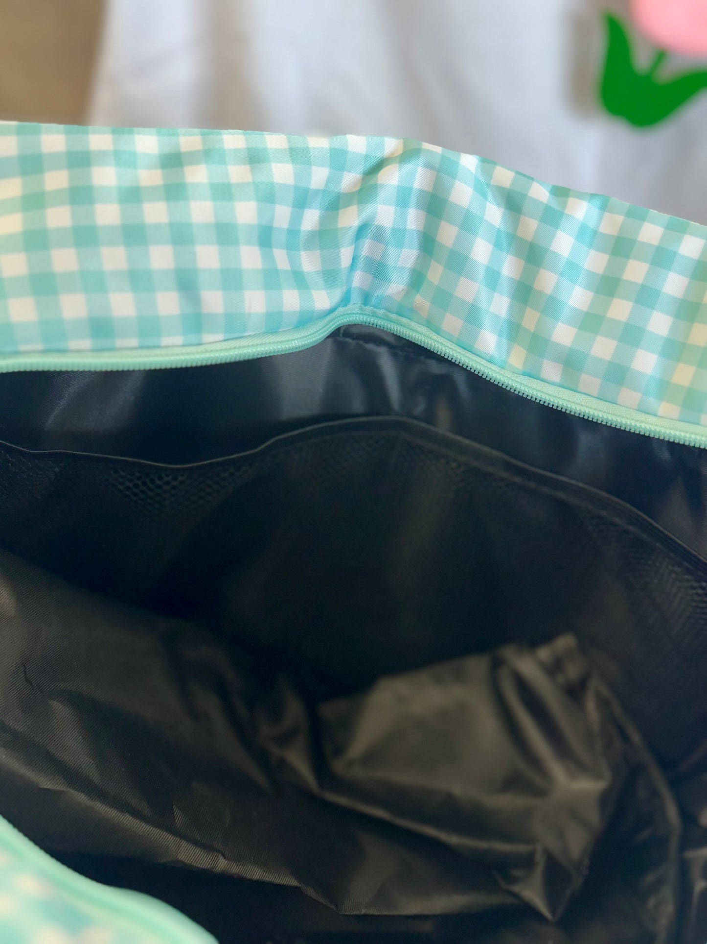 Checkered Duffle Bag