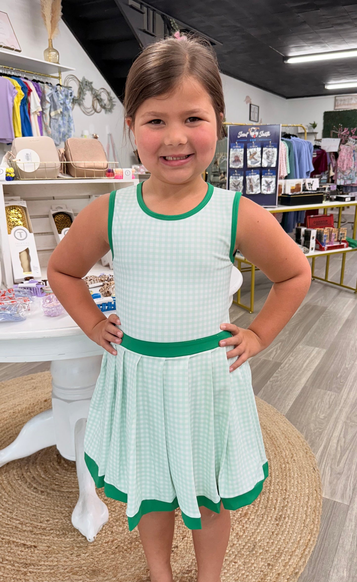 Tween Athletic Checkered Dress