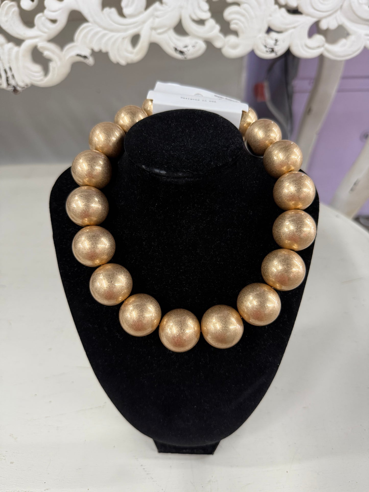 Gold Beaded Necklace