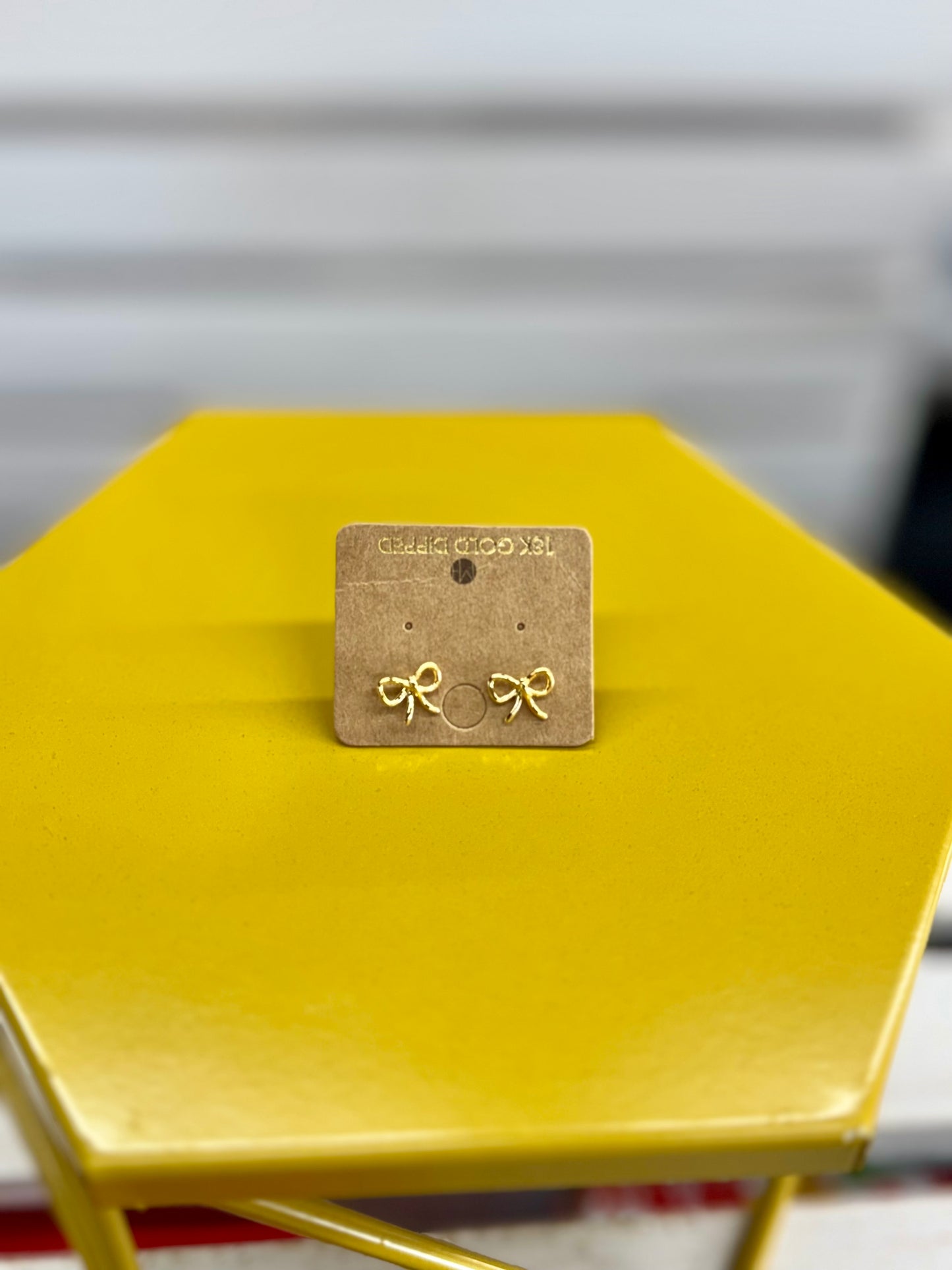 Tiny Bow Stud Earrings