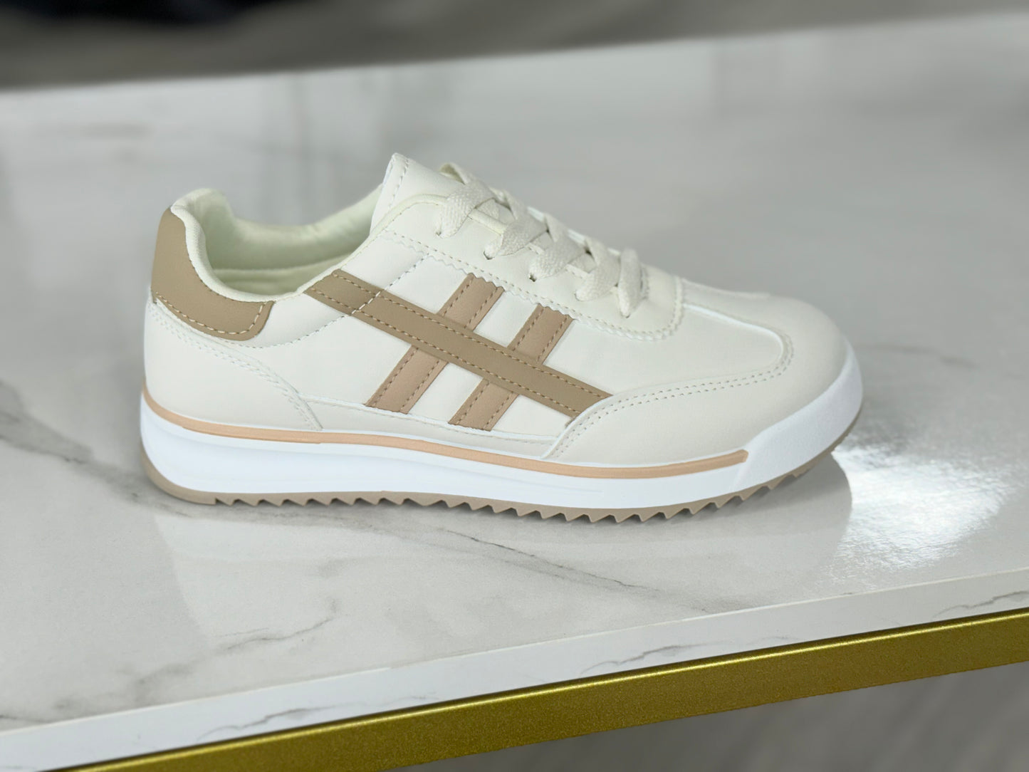 Optimal Beige & Taupe Sneakers