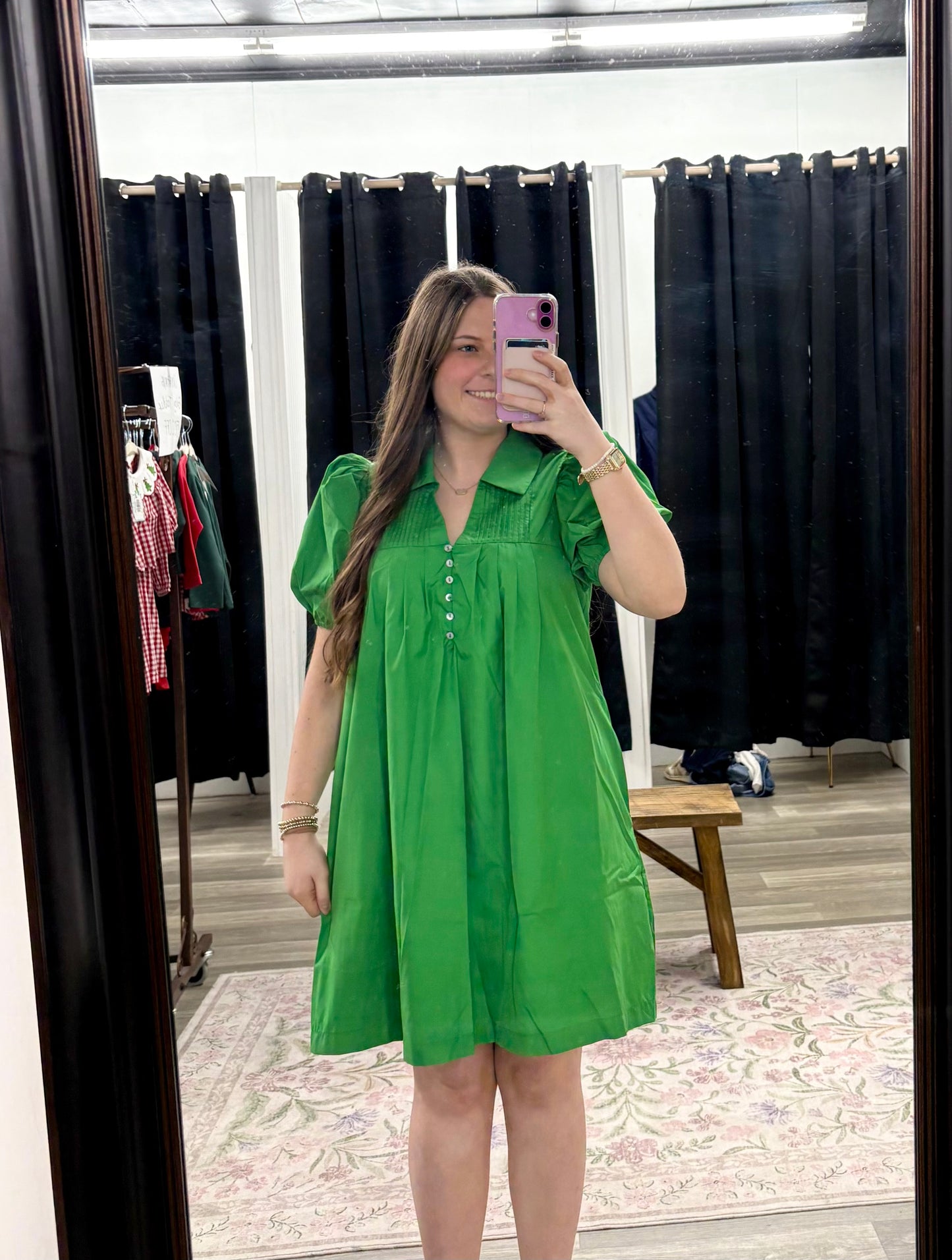 Green Collared Dress