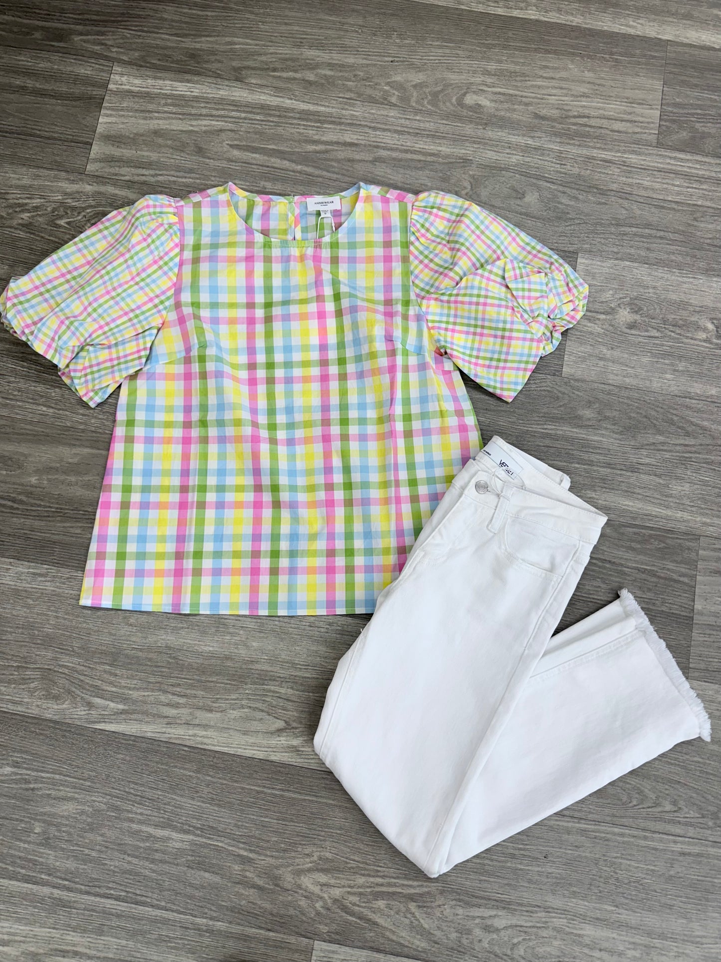 Pastel Gingham Top
