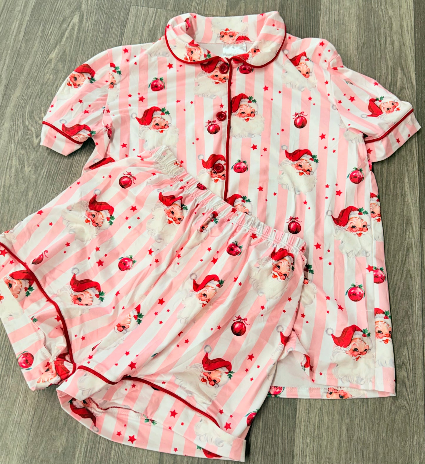 Santa & Stripes PJ Set