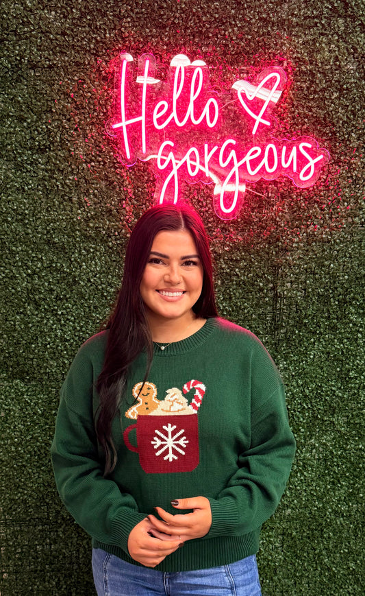 Gingerbread Hot Cocoa Sweater