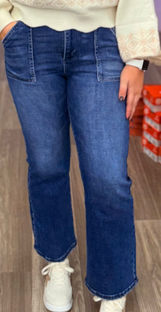 Carmen High Rise Ankle Flare Jeans