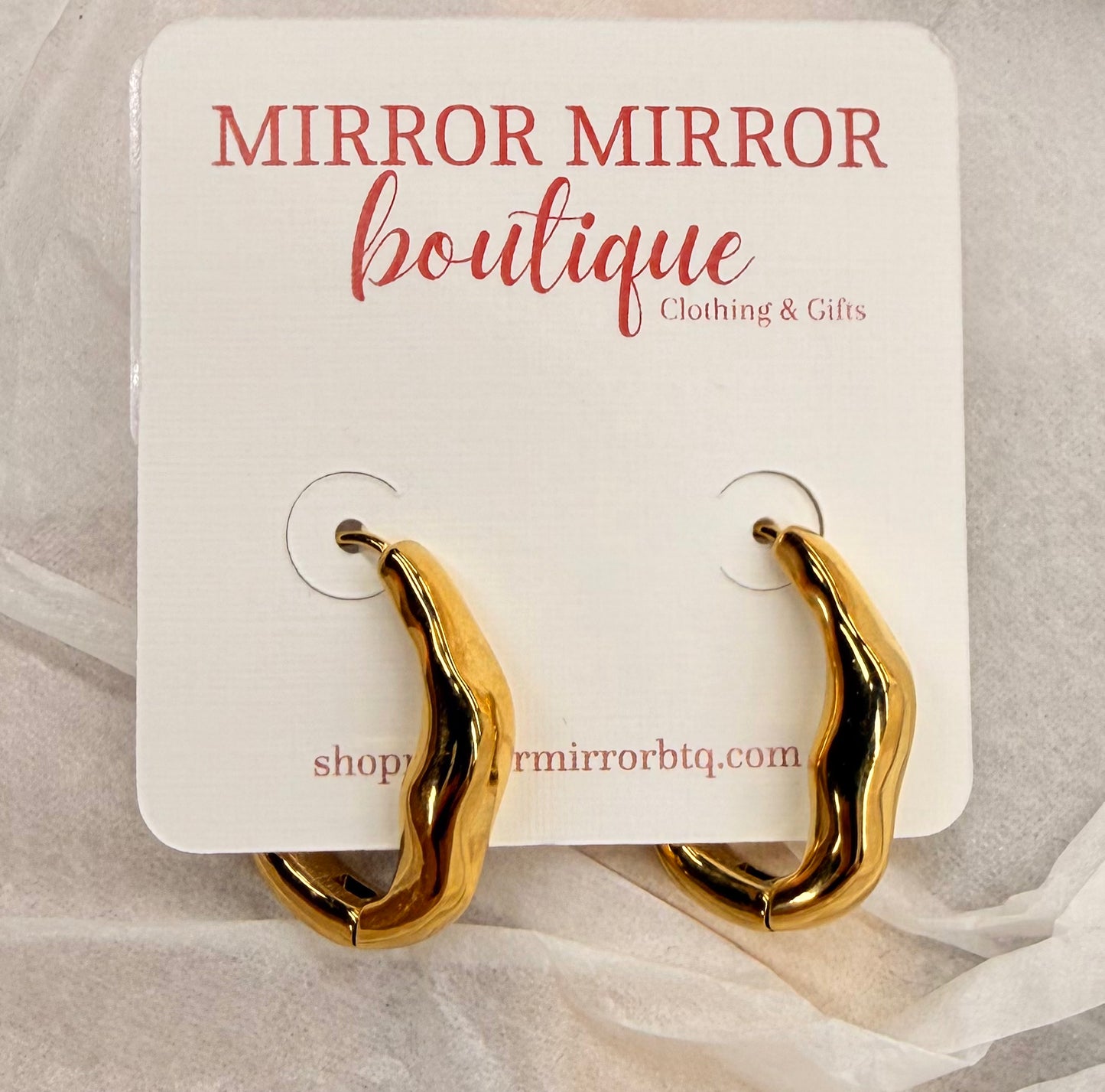 Gold Abstract Hoops
