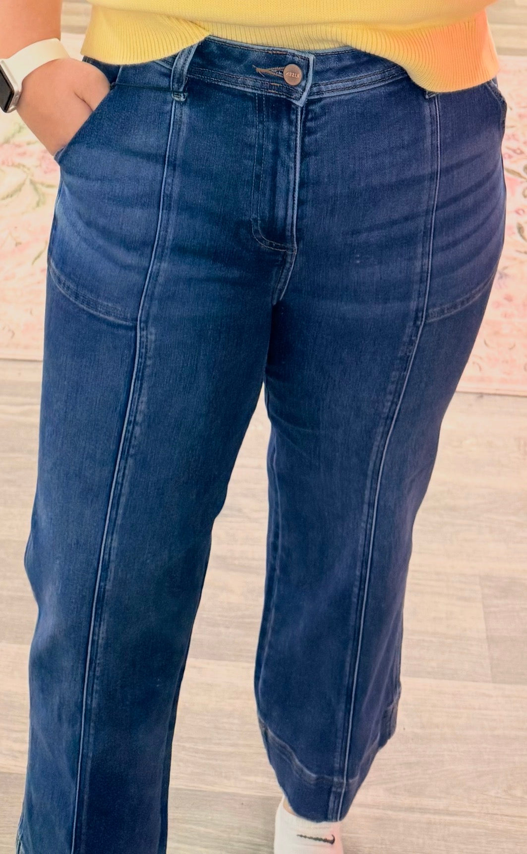 Kenzie High Rise Crop Straight Jean