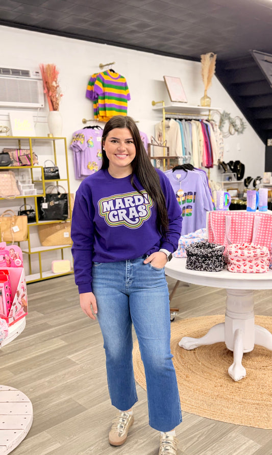 Groovy Mardi Gras Sweatshirt