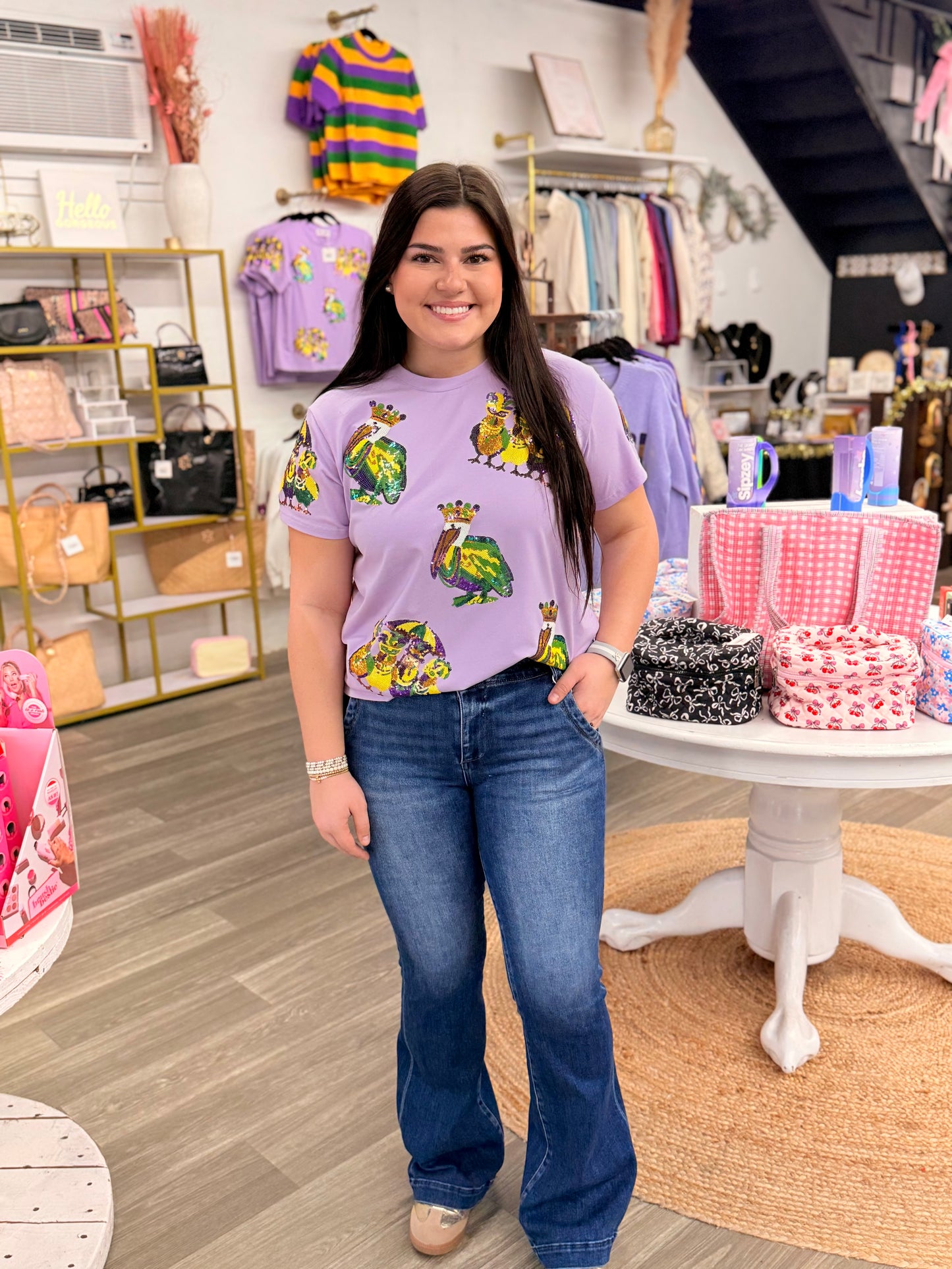 Let The Good Times Roll Sequin MG Top