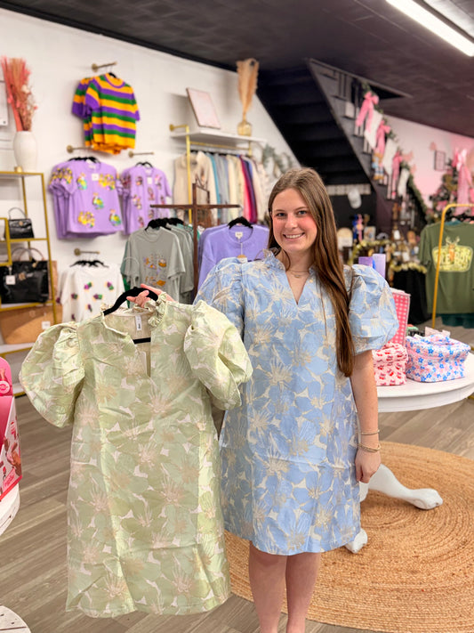 Stay Classy Jacquard Dress