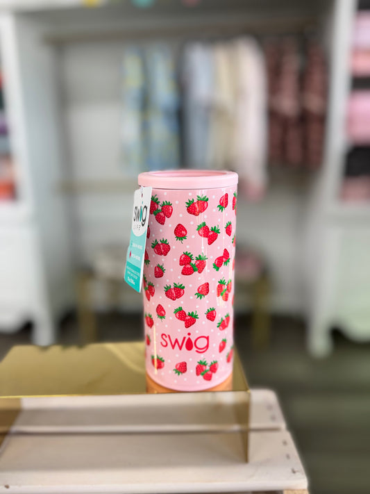 Swig Strawberry Shortcake Skinny Can Cooler