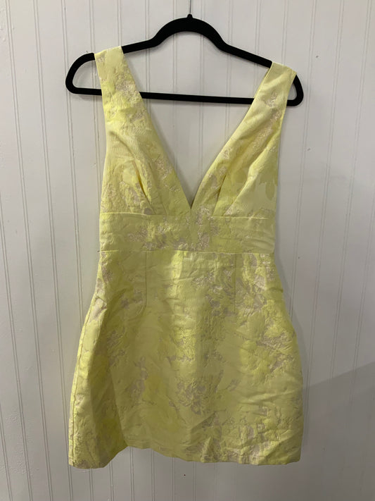 Yellow Jacquard Dress