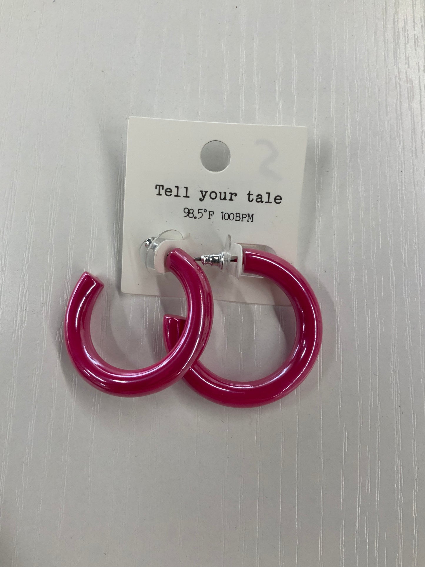 Metallic Hoop Earrings