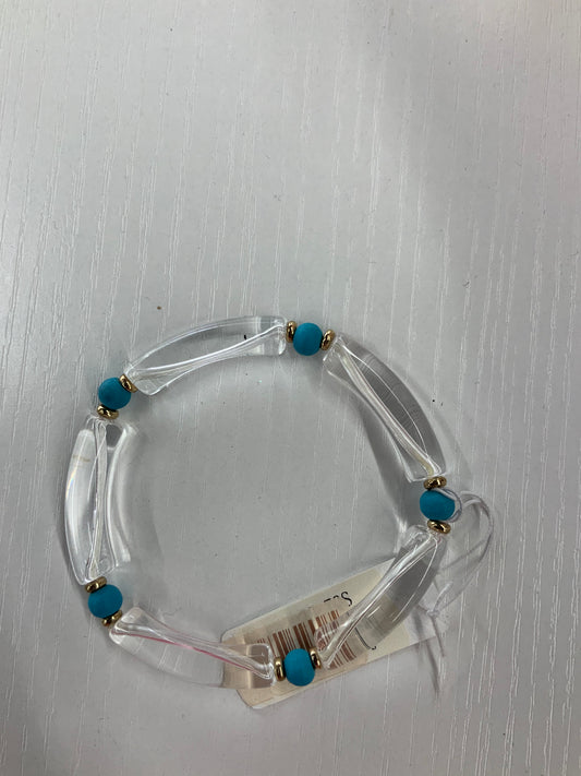 Clear & Blue Bead Bracelet