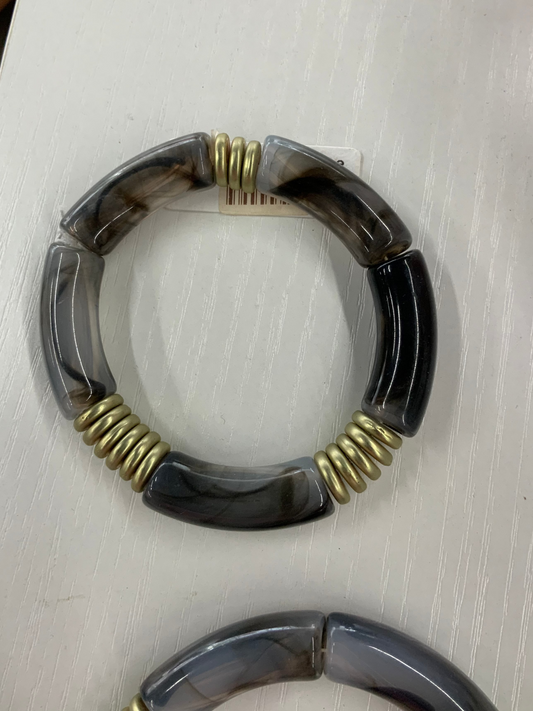 Dark Gray & Gold Bracelet