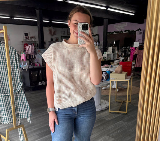 Haylie Tan Sweater Top