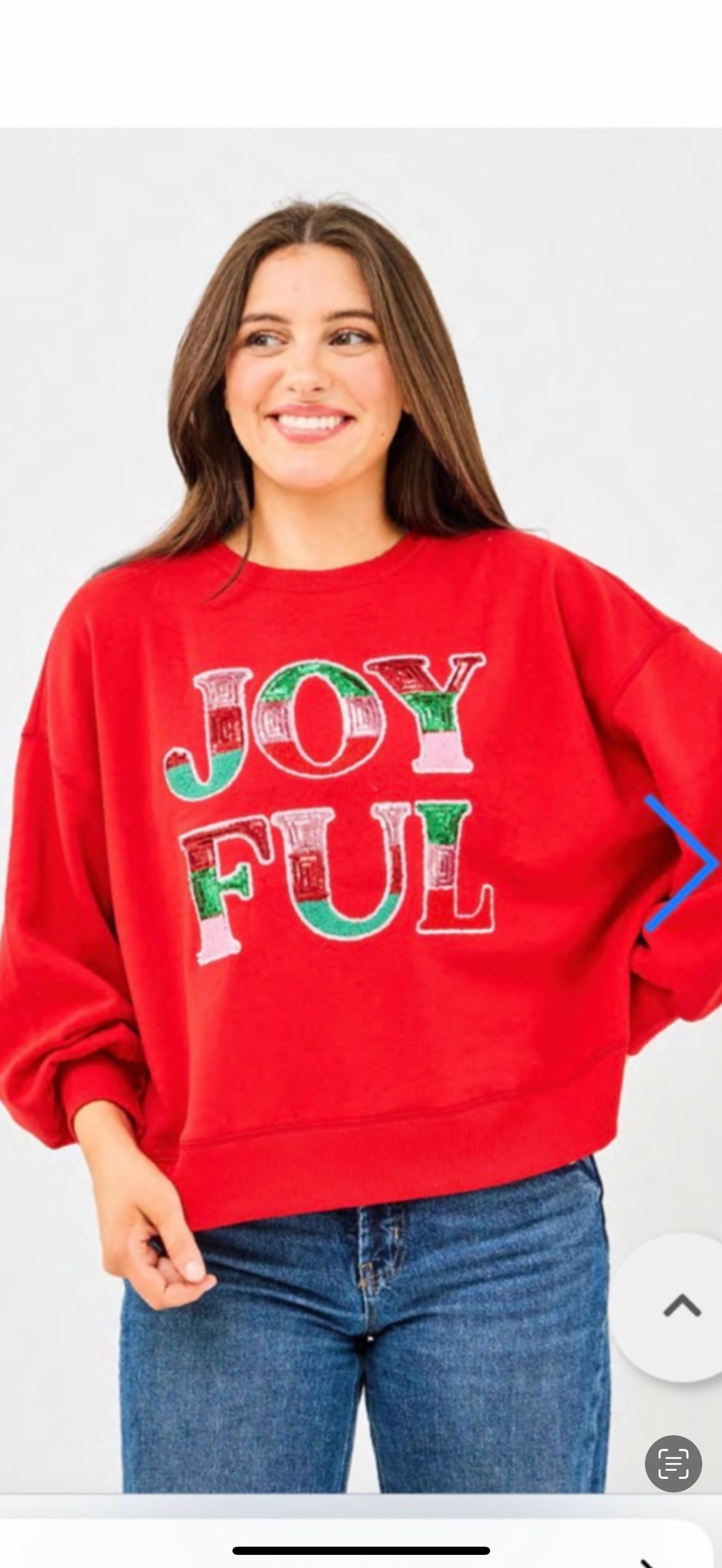 Joyful Sequin Sweatshirt