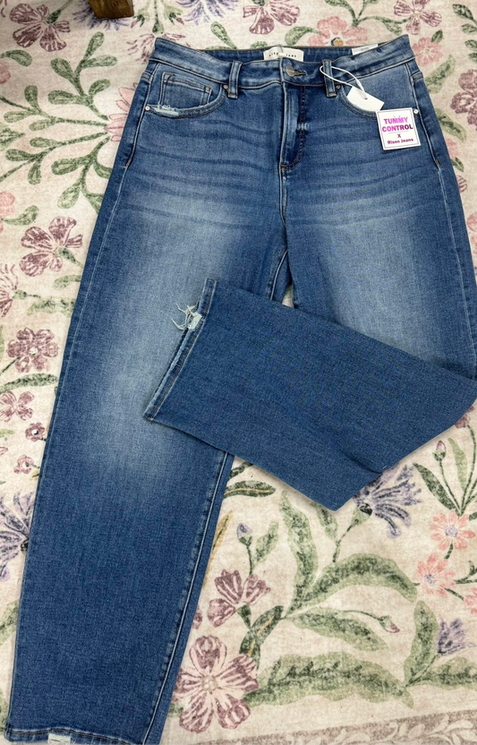 Tate High Rise Slim Barrel Jeans