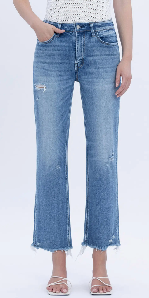 Lacey High Rise Straight Jeans