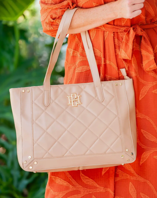 Sophie Zippered Tote Latte LD