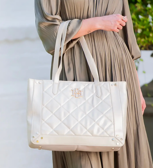 Sophie Zippered Tote Pearl LD