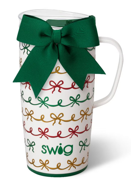 Christmas Bows Travel Mug 22oz