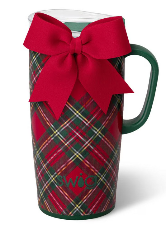 Christmas Plaid Travel Mug 22oz
