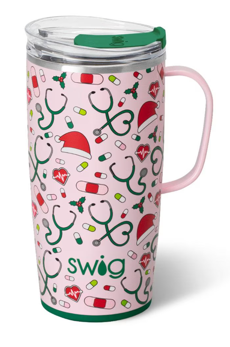 Santa's Scrubs Travel Mug 22oz
