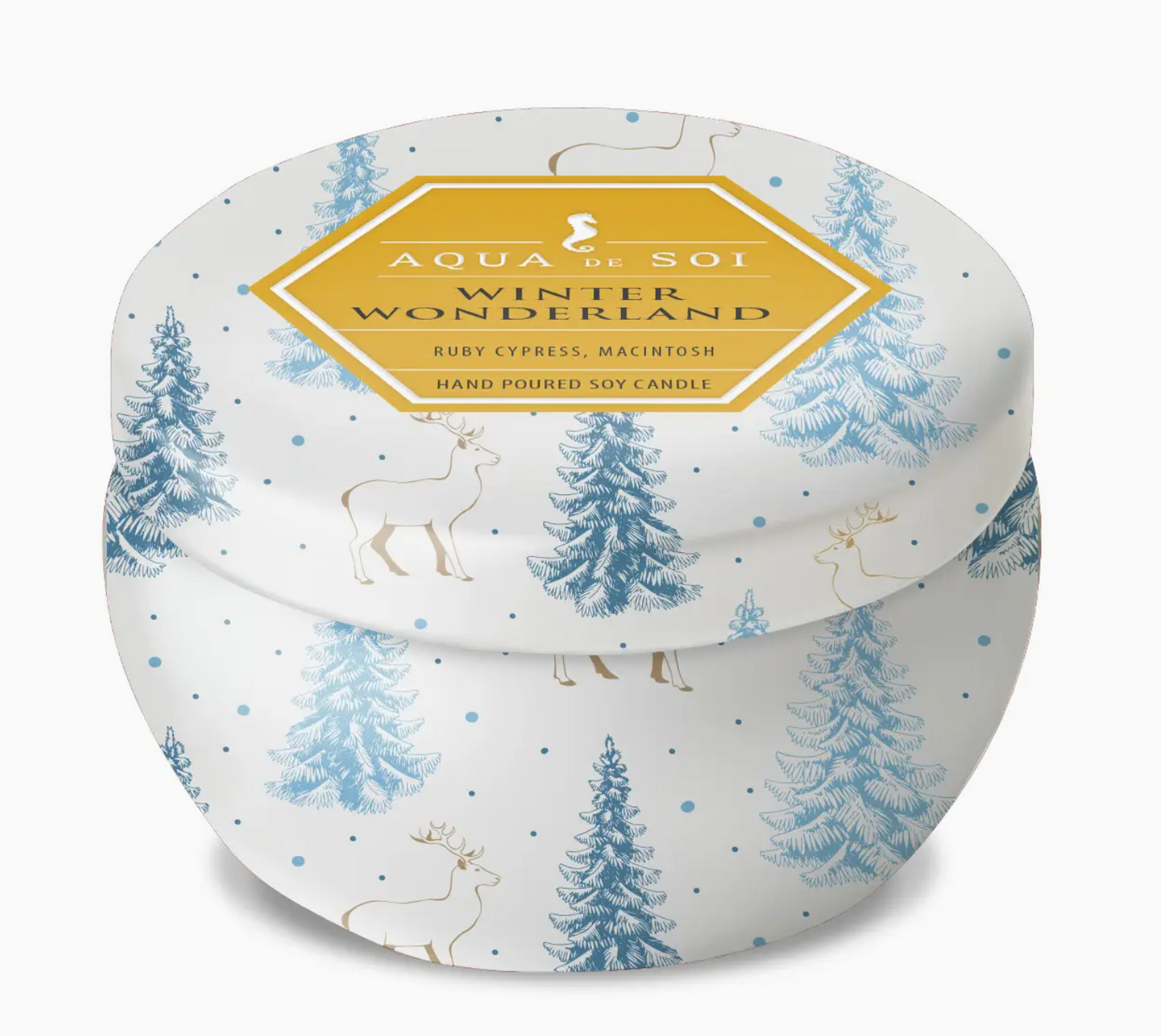 Winter Wonderland 9oz Aqua De Soi Tin Candle