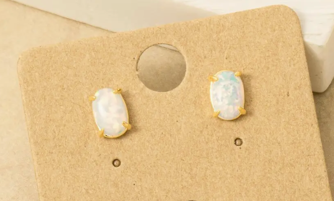 Opal Stone Earrings