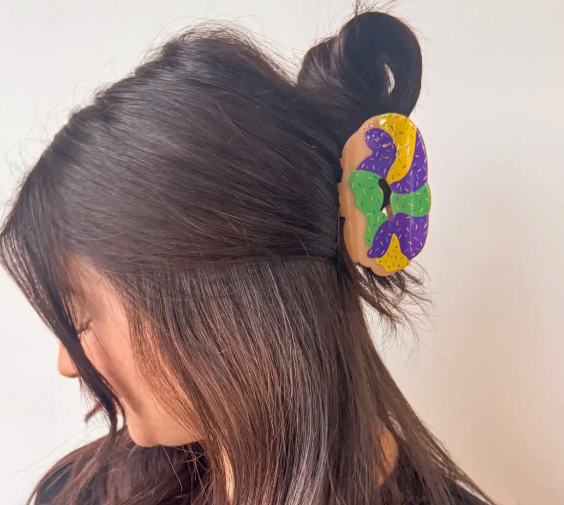 King Cake Claw Clip