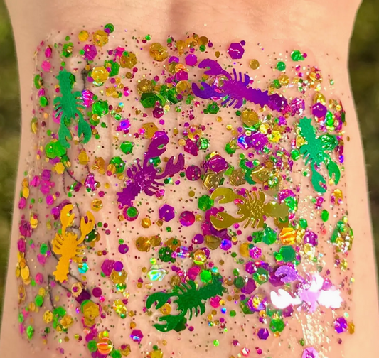 Mardi Gras Crawfish Glitter