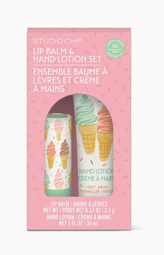 Cool & Creamy Lip Balm & Hand Lotion Set