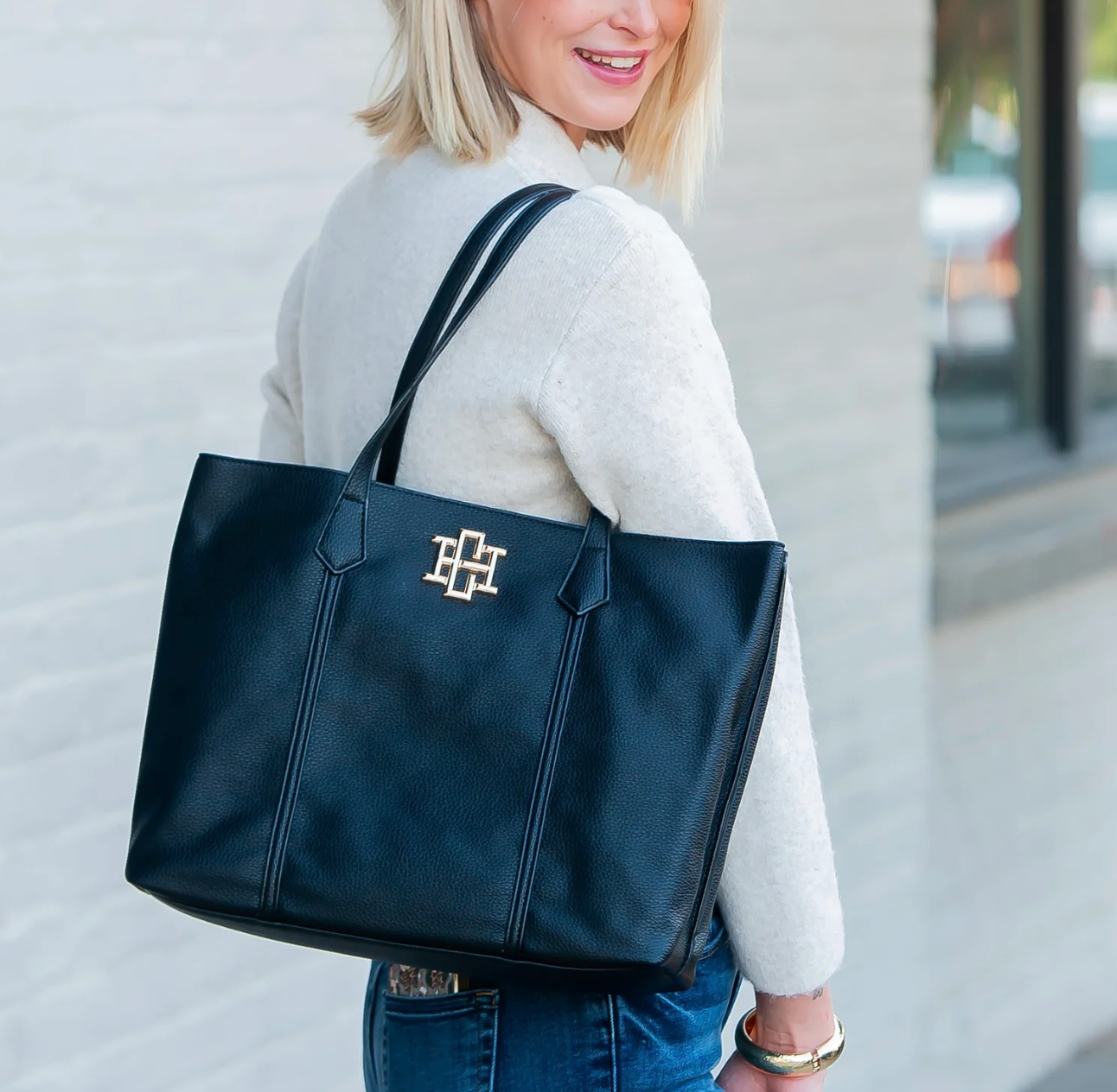 Heath Tote Black Bag