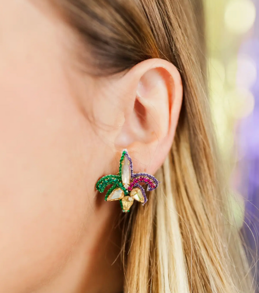 Fleur De Lis Studs