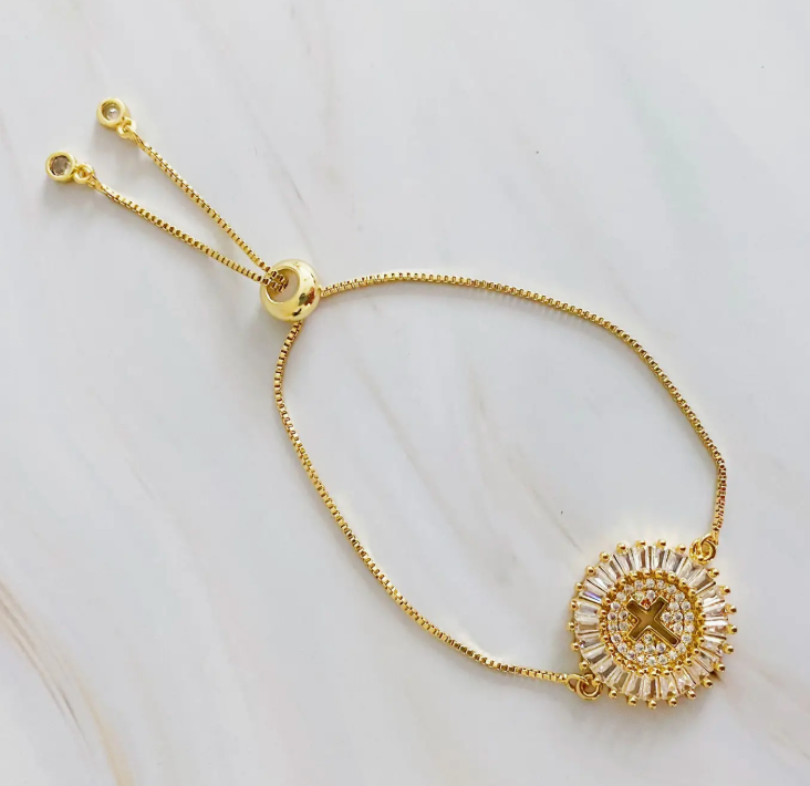 Mesmerized By the Cross Slide Bracelet