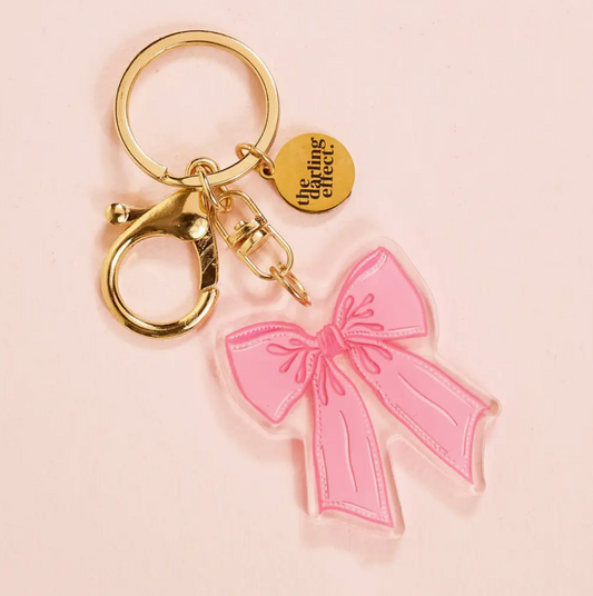 Acrylic Bow Keychain